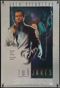 2r1196 TWO JAKES 1sh 1990 cool full-length art of smoking Jack Nicholson by Rodriguez!
