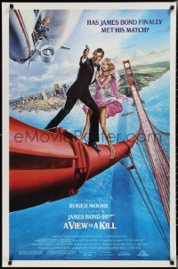 2r1209 VIEW TO A KILL 1sh 1985 Roger Moore as James Bond 007, Walken, Grace Jones!