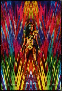 2r1219 WONDER WOMAN 1984 teaser DS 1sh 2020 great 80s inspired image of Gal Gadot as Amazon princess!