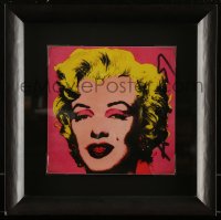 2s0003 ANDY WARHOL signed framed 7x7 Castelli Graphic invitation screenprint 1981 Pink Marilyn!
