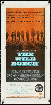 2s0920 WILD BUNCH linen Aust daybill 1970 Sam Peckinpah classic, William Holden & Ernest Borgnine!