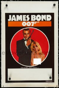 2s0733 JAMES BOND 007 FILM FESTIVAL linen Belgian 1975 great art of Sean Connery w/ gun & sexy lady!