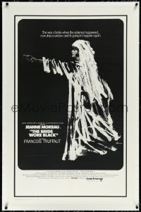 2s0958 BRIDE WORE BLACK linen int'l 1sh 1968 Francois Truffaut's La Mariee Etait en Noir, Jeanne Moreau!