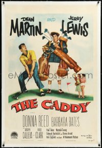 2s0962 CADDY linen 1sh 1953 screwballs Dean Martin & Jerry Lewis golfing, plus Donna Reed!