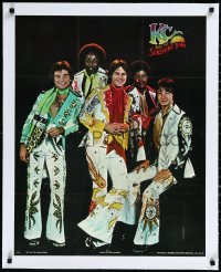 2s0606 KC & THE SUNSHINE BAND linen 22x28 commercial poster 1970s Ian Vaughn portrait of the band!