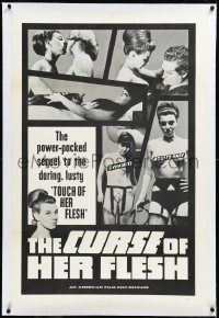 2s0974 CURSE OF HER FLESH linen 1sh 1968 power-packed sequel to the daring lusty Touch of Her Flesh!