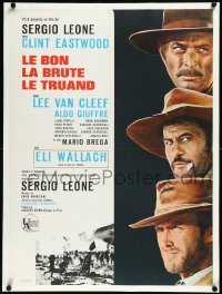 2s0449 GOOD, THE BAD & THE UGLY French 23x31 1968 Clint Eastwood, Lee Van Cleef, Wallach, Leone