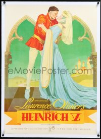 2s0721 HENRY V linen German 1950 Laurence Olivier & Renee Asherson, William Shakespeare, ultra rare!