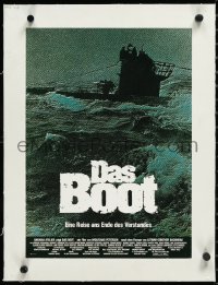 2s0666 DAS BOOT linen German 12x17 1981 The Boat, Wolfgang Petersen WWII submarine classic, rare!