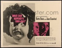 2s0035 WHAT EVER HAPPENED TO BABY JANE? 1/2sh 1962 Robert Aldrich, Bette Davis & Joan Crawford!