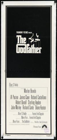 2s0780 GODFATHER linen int'l insert 1972 Francis Ford Coppola classic, great art by S. Neil Fujita!