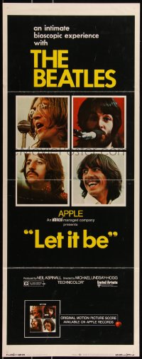 2s0456 LET IT BE insert 1970 The Beatles, John Lennon, McCartney, Ringo Starr, Harrison, ultra rare!