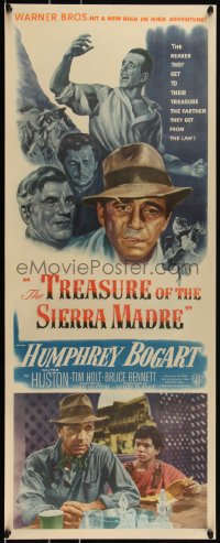 2s0122 TREASURE OF THE SIERRA MADRE insert 1948 Humphrey Bogart, Tim Holt, Walter Huston, Blake!