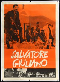 2s0553 SALVATORE GIULIANO linen Italian 1p 1965 the life & death of Sicily's outstanding outlaw!