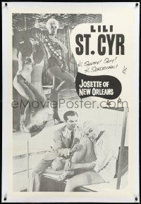 2s1074 JOSETTE OF NEW ORLEANS linen 1sh 1950s sexy stripper Lili St. Cyr goes to Miami Florida!
