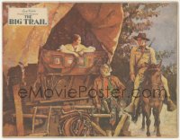 2s0198 BIG TRAIL LC 1930 Raoul Walsh epic, Jochimsen art of John Wayne on horse by wagon, ultra rare