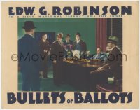 2s0202 BULLETS OR BALLOTS LC 1936 Humphrey Bogart & Robinson surrounded in MacLane's office, rare!