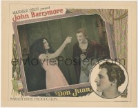 2s0213 DON JUAN LC 1926 John Barrymore watches young Mary Astor try to kill herself, ultra rare!
