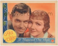 2s0220 IT HAPPENED ONE NIGHT LC R1937 best portrait of Clark Gable & Claudette Colbert, Frank Capra!