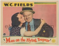 2s0229 MAN ON THE FLYING TRAPEZE LC 1935 wonderful close up of Mary Brian hugging W.C. Fields, rare!