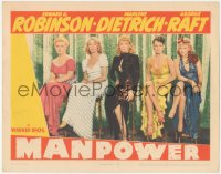 2s0230 MANPOWER LC 1941 great posed portrait of Marlene Dietrich & 4 sexy bad girls, all smoking!