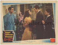 2s0241 PHILADELPHIA STORY LC 1940 Cary Grant w/ confused James Stewart, Katharine Hepburn & Hussey!