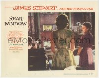 2s0188 REAR WINDOW LC #2 1954 Alfred Hitchcock, Jimmy Stewart, Grace Kelly & Ritter look out window!