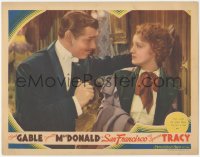 2s0248 SAN FRANCISCO LC 1936 Clark Gable tells pretty Jeanette MacDonald he's not a bad guy!