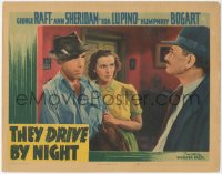 2s0257 THEY DRIVE BY NIGHT LC 1940 Humphrey Bogart & Gale Page staring at smiling Charles Halton!