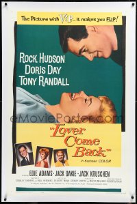 2s1091 LOVER COME BACK linen 1sh 1962 Rock Hudson, Doris Day, Tony Randall, Edie Adams, Kruschen!