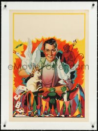 2s0587 MARVELO THE MAGICIAN linen 20x28 magic poster 1920s great art of magic tricks, stock version!