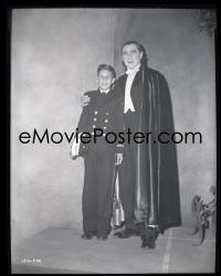 2s0266 ABBOTT & COSTELLO MEET FRANKENSTEIN camera original 8x10 negative 1948 Lugosi & son candid!