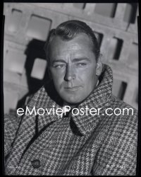 2s0268 ALAN LADD camera original 8x10 negative 1940s the Paramount star in plaid wool coat!