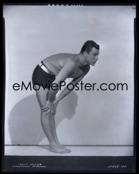 2s0280 BUSTER CRABBE camera original 8x10 negative 1930s in bathing suit in diving pose by Richee!