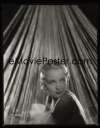 2s0282 CAROLE LOMBARD camera original 8x10 negative 1930s great moody studio portrait w/cool backdrop
