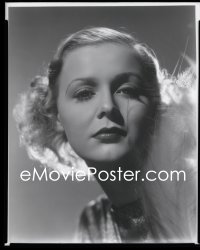2s0374 GLORIA STUART 8x10 studio negative 1940s close head & shoulders portrait with flowing hair!
