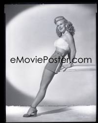 2s0303 HEARTBEAT camera original 8x10 negative 1946 super sexy Ginger Rogers image used on 1-sheet!