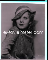2s0387 JEAN HARLOW 8x10 studio negative 1930s portrait of the legendary blonde bombshell actress!