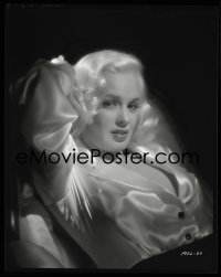 2s0321 MAMIE VAN DOREN camera original 8x10 negative 1950s Blonde Bombshell glamour portrait!