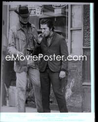 2s0402 MIDNIGHT COWBOY 8x10 studio negative 1969 Jon Voight & Dustin Hoffman on New York City street!