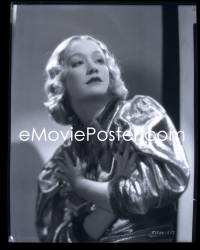 2s0323 MIRIAM HOPKINS camera original 8x10 negative 1930s the blonde actress clutching her chest!