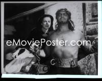 2s0419 SAMSON & DELILAH 8x10 studio negative 1949 Hedy Lamarr by Victor Mature pushing down pillars!