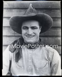 2s0426 TOM MIX 8x10 studio negative 1920s head & shoulders portrait of the cowboy legend!