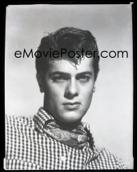 2s0427 TONY CURTIS 8x10 studio negative 1950s head & shoulders portrait of the prettiest actor!