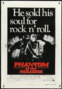 2s1135 PHANTOM OF THE PARADISE linen style B 1sh 1974 Brian De Palma, he sold his soul for rock & roll!