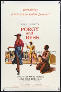 2s1142 PORGY & BESS linen 1sh 1959 Sidney Poitier, Dorothy Dandridge & Sammy Davis Jr, TODD-AO!