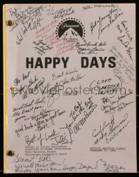 2s0127 HAPPY DAYS signed TV revised script February 27, 1981, by TWENTY ONE cast & crew members!