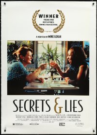 2s1173 SECRETS & LIES linen 1sh 1996 directed by Mike Leigh, Brenda Blethyn, Marianne Jean-Baptiste!