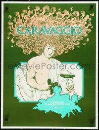 2s0585 CARAVAGGIO linen 19x25 stage poster 1971 Cincinnati Playhouse, David Edward Byrd art, rare!