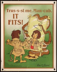 2s0433 DISNEYLAND 16x20 special poster 1970s Kaa tells Mowgli to trust him that costume fits, rare!